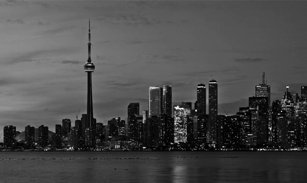 Toronto, Canada skyline - our Global value mutual fund invests in Canada based companies.