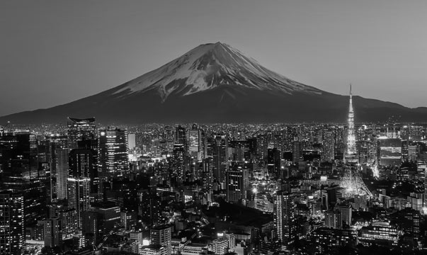 Tokyo, Japan skyline - where our Global equity fund invests in companies